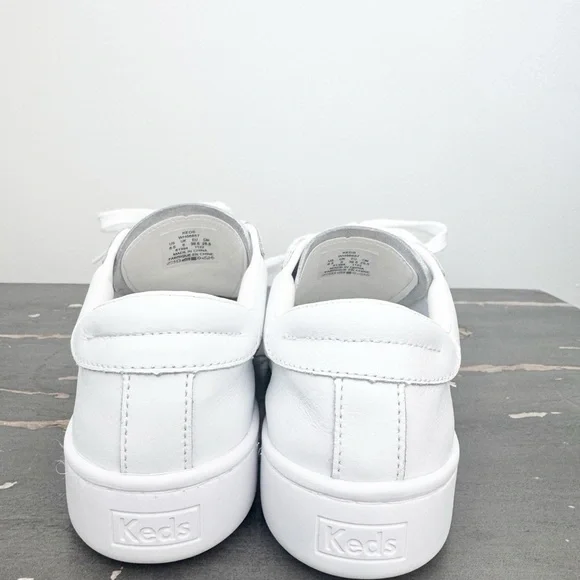 Keds - Women’s White Ace Seas Leather Sneakers - Size 8.5 shoe - Picture 3 of 9